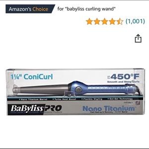 BaBylissPRO Nano Titanium Conicurl Iron